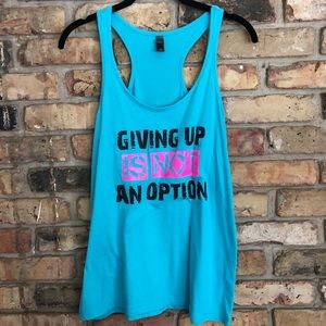 Giving up is not an option Tank